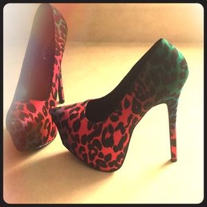 Cheetah print heels